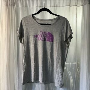 The North Face Women's Gray and Purple Top